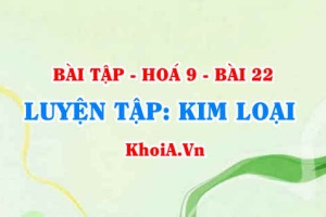 Bài tập Kim loại: Giải bài 1, 2, 3, 4, 5, 6, 7 trang 69 SGK Hoá 9 bài 22